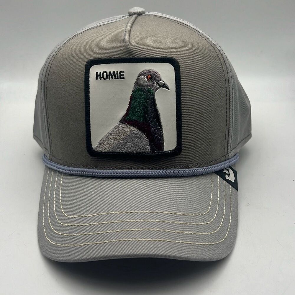 Goorin Bros The Farm‎ SnapBack Baseball Hat HOMIE Pigeon Gray Authentic NWT